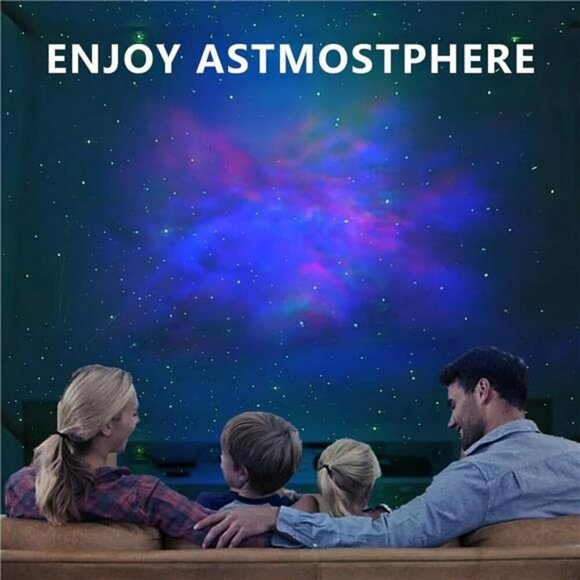 Star Projector Galaxy Night Light Astronaut Galaxy Projector with Timer and Rem - Picture 4 of 7